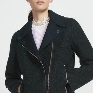 Sandro Green Moto Jacket